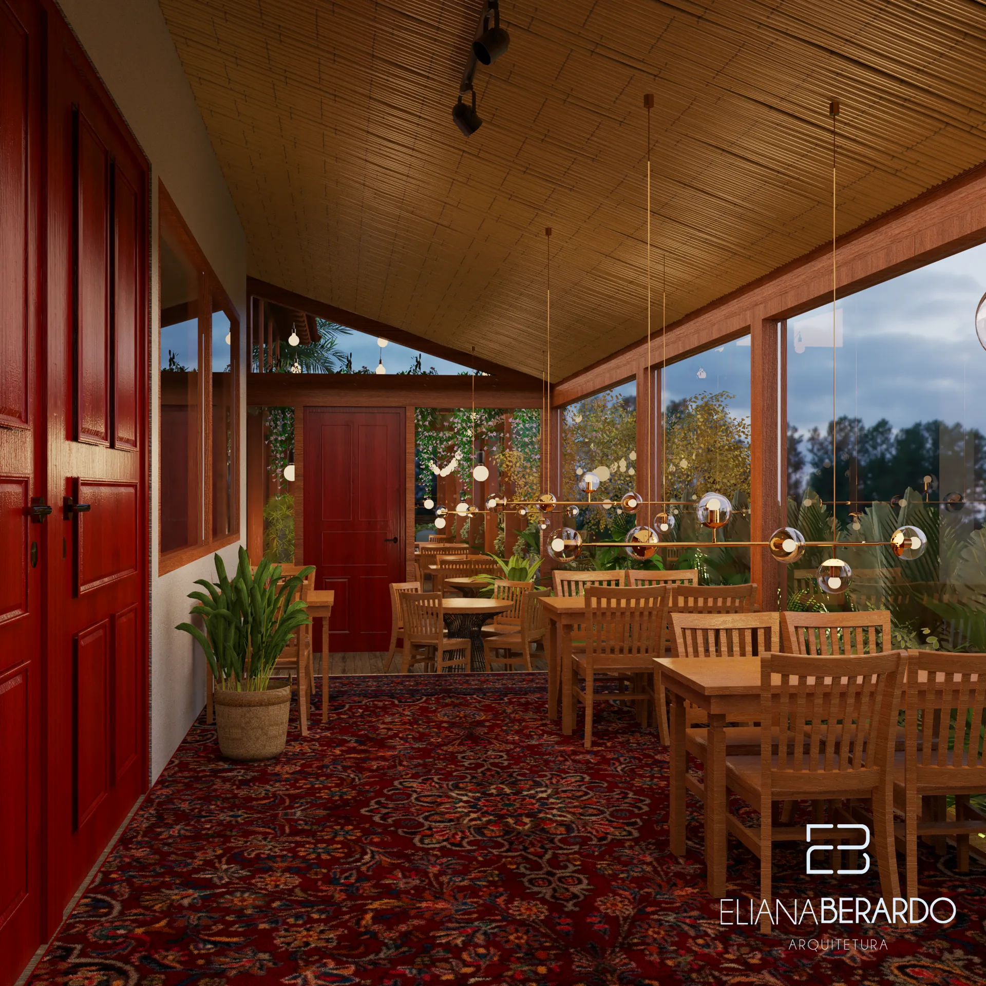 Restaurante Conceito — projeto de interiores comerciais com identidade visual sofisticada